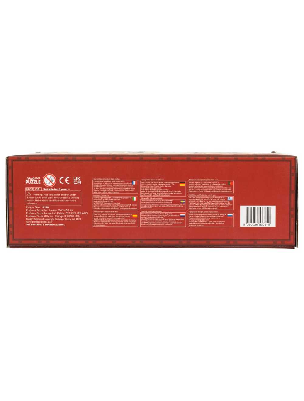 Trois casse-têtes en bois alignés – puzzles inspirés des astronomes