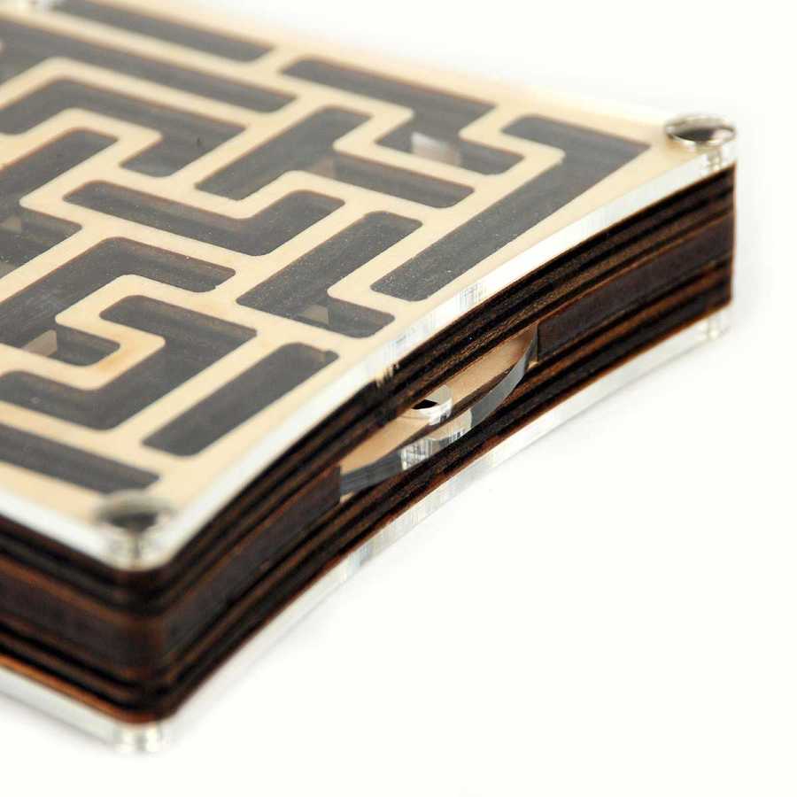 Détail du parcours du Labyrinthe de Shangai – bille en fer à libérer