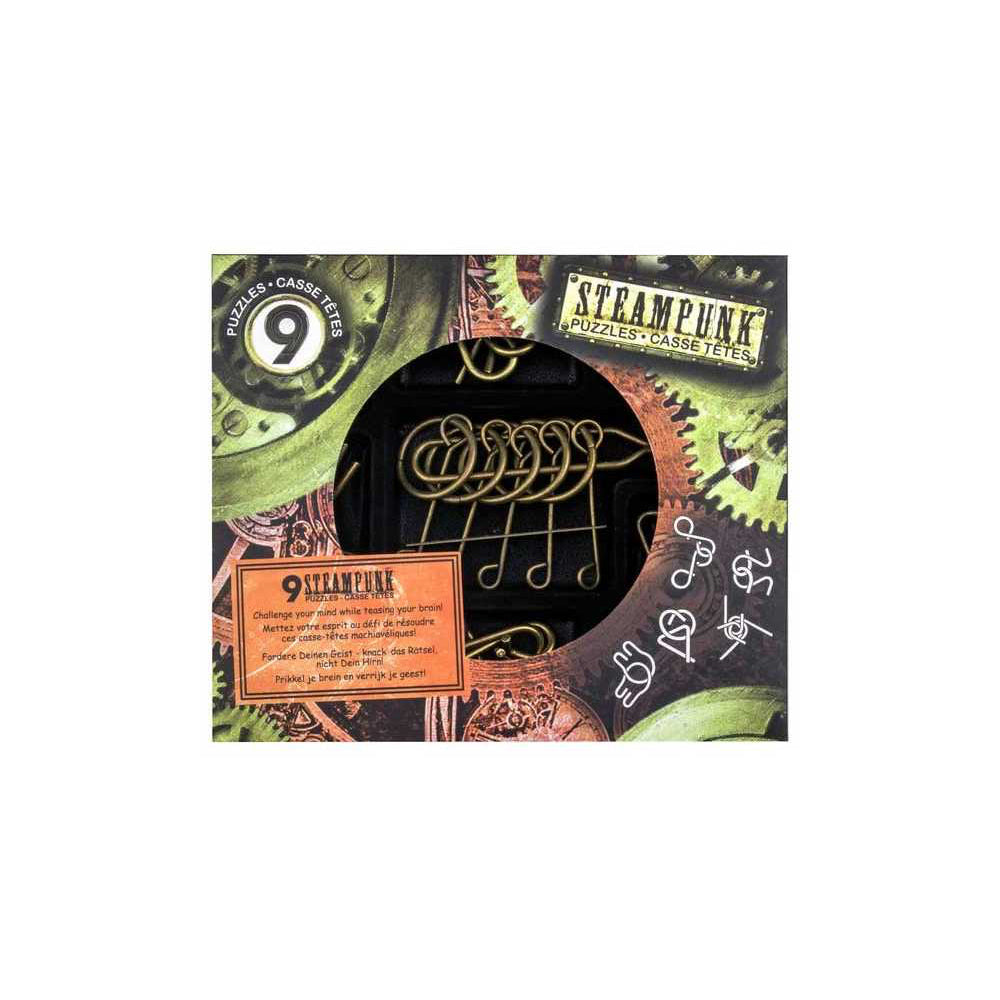 Eureka Steampunk 9 puzzles red set dans valisette
