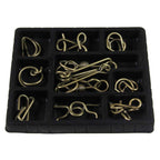 Puzzles logiques métalliques du set Eureka Steampunk
