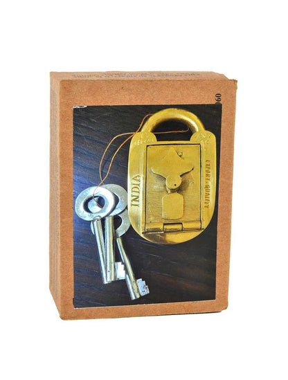 Jainlock – Cadenas-Puzzle Brass Trick Lock | Casse-tête métal & serrure artisanale Logica