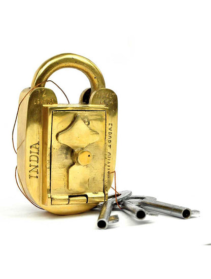 Jainlock – Cadenas-Puzzle Brass Trick Lock | Casse-tête métal & serrure artisanale Logica
