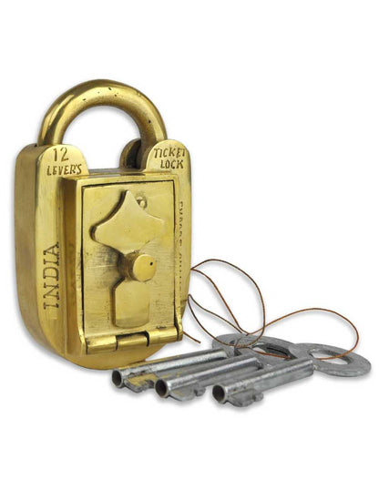 Jainlock – Cadenas-Puzzle Brass Trick Lock | Casse-tête métal & serrure artisanale Logica