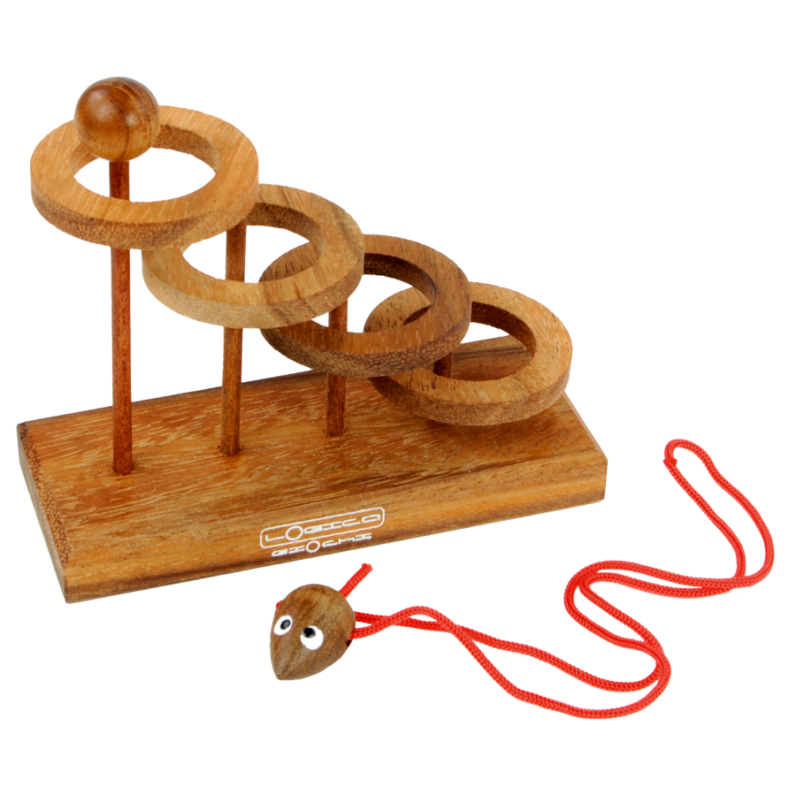 Casse-tête Libère la souris en bois en cours de résolution
