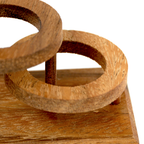 Vue rapprochée du casse-tête Libère la souris en bois
