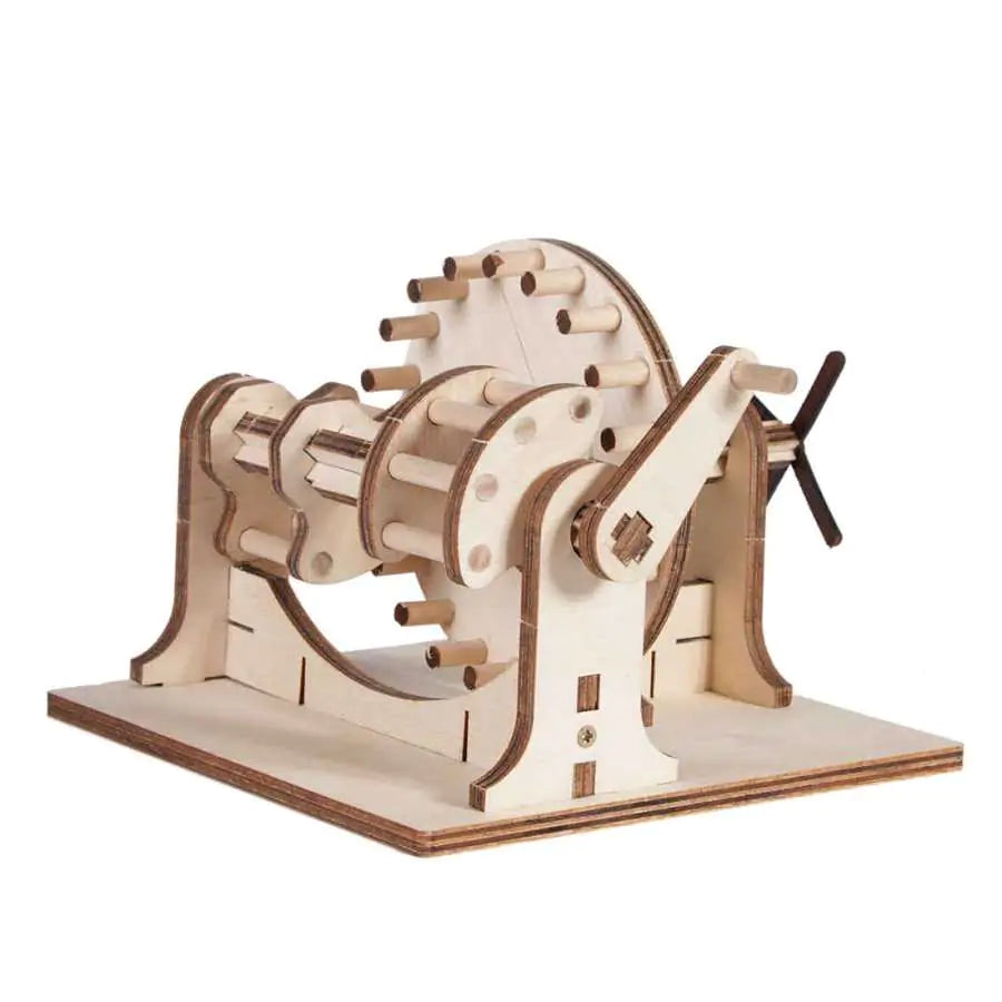 Transformation de mouvement puzzle mécanique en bois – étude du mouvement de Léonard de Vinci