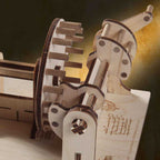 Pièces en bois du puzzle Transformation du mouvement avant assemblage – contreplaqué de bouleau