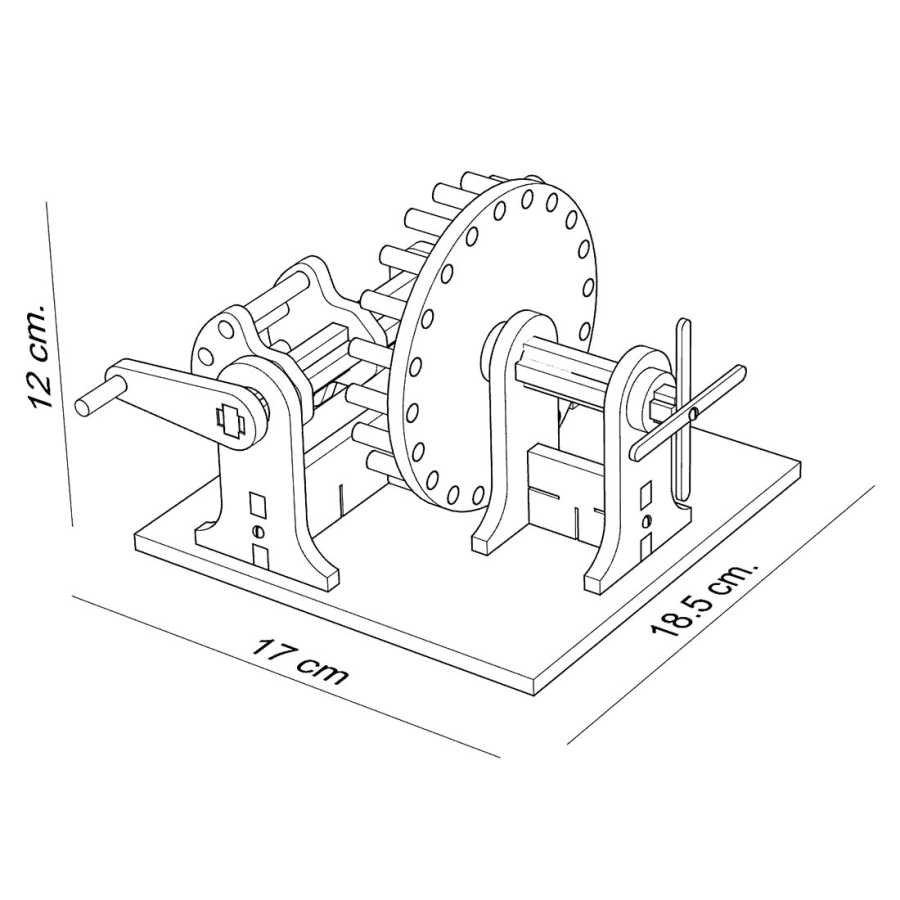 Transformation du mouvement assemblé – mécanisme illustrant la transformation du mouvement