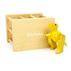 Puzzle T-Rex en Cage détail du bois et des barreaux
